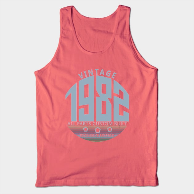 38th Birthday T-Shirt - Vintage 1982 Tank Top by Reshartinc